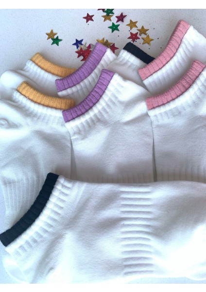 Renkli Lastikli Bilek Çorabı 10 Adet indirimleri