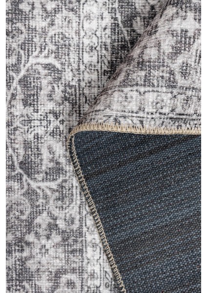 Stonart Eskitme Vintage Desenli Gri Otantik Yıkanabilir Şönil Halı Al 457 indirimleri