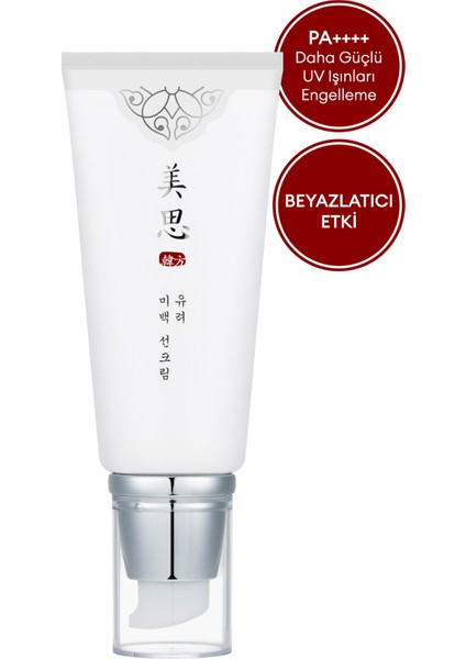 Nemlendirici ve Aydınlatıcı Güneş Kremi MISA Yu Ryeo Whitening Sun Block SPF50+/PA++++ 50ml