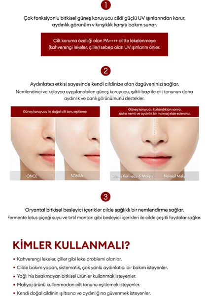 Nemlendirici ve Aydınlatıcı Güneş Kremi MISA Yu Ryeo Whitening Sun Block SPF50+/PA++++ 50ml modelleri