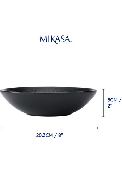 Jardin Midnight 20CM Seramik Çukur Tabak 4lü modelleri
