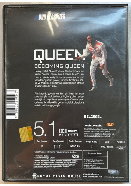 Queen Becoming Queen DVD (Orjnal Dönem Baskı Dvd)