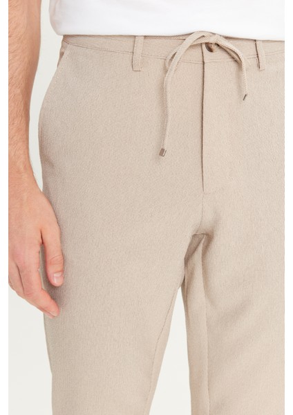 Slim Fit Dar Kesim Beli Bağlamalı Çizgili Yan Cepli Casual Jogger Pantolon fırsatları