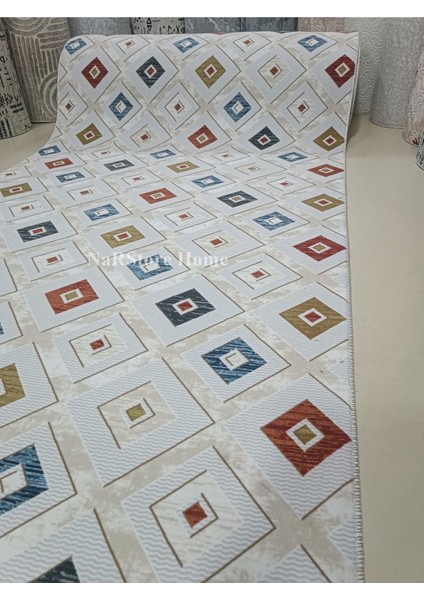 Renkli Multi Kaymaz Tabanlı Kesme Yıkanabilir Hali Yolluk modelleri