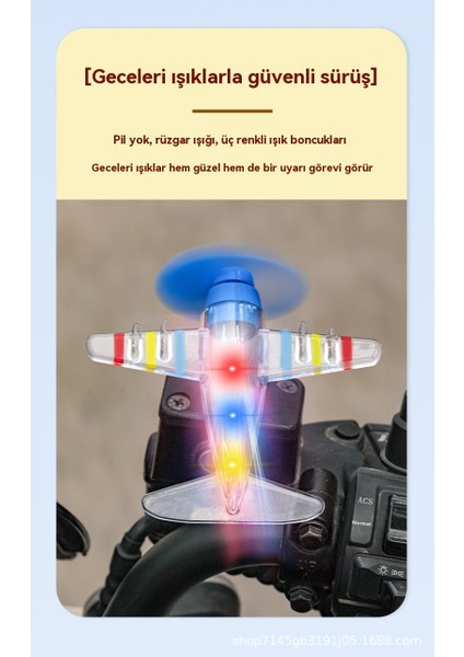 Motosiklet Bisiklet Rüzgar Enerjisi Küçük Uçak Rüzgar Enerjisi Işık Renkli Fenerler Araba Dekorasyon Parçaları 2 Adet Uçak Işığı (Yurt Dışından) modelleri