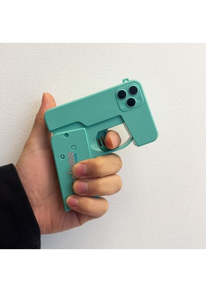 Mini Katlanır Cep Telefonu Su Jeti Fırlatıcı Manuel Çift Kafalı Jet Su Oyuncağı (Yurt Dışından)