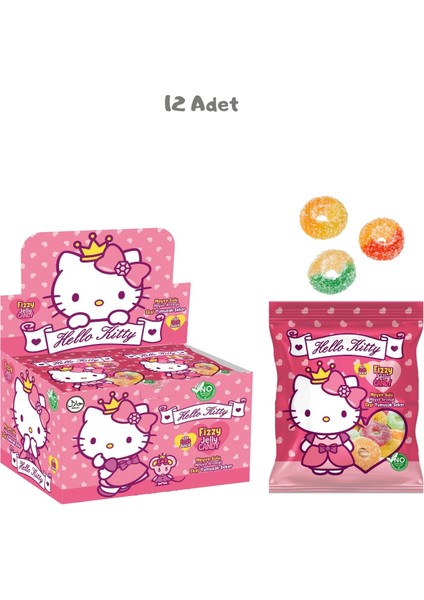 Halka Meyve Aromalı Yumuşak Şeker 40 gr. 12 Adet