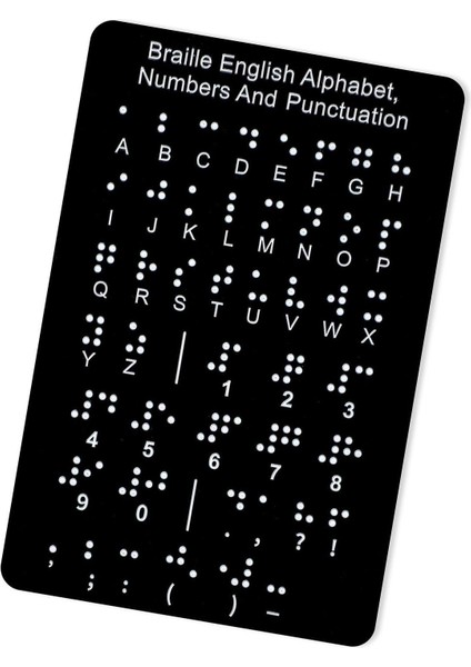 Braille Alfabe Tahtası Taşınabilir Kabartmalı Noktalar Çocuklar Öğrenciler Perdeler (Yurt Dışından) fiyatları