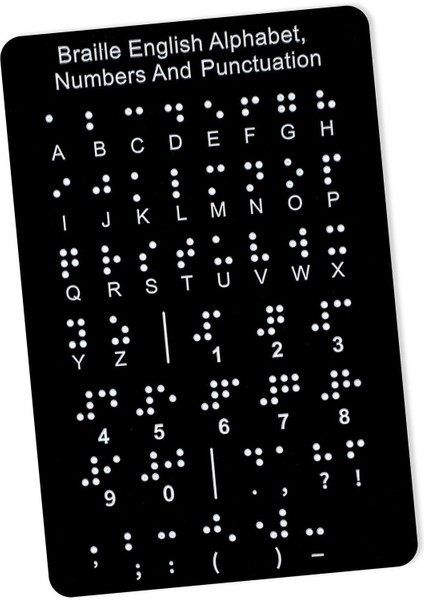 Braille Alfabe Tahtası Taşınabilir Kabartmalı Noktalar Çocuklar Öğrenciler Perdeler (Yurt Dışından) indirimleri