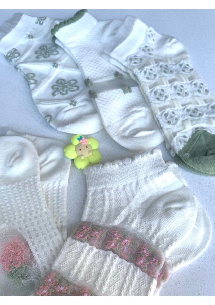 Kenarlı Bilek Çorabı 10 Adet modelleri