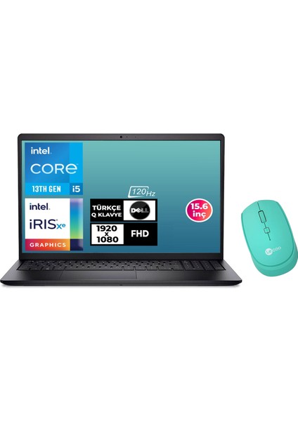 Vostro 3530 I5-1334U 16GB 512GB SSD 15.6" Fhd W11P Laptop + Lecoo Mouse N3409PVNB3530U 021