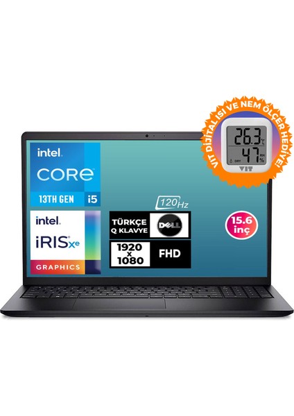 Vostro 3530 I5-1334U 16GB 512GB SSD 15.6" Fhd Ubuntu Laptop + Vıt Termometre N3409PVNB3530U 017