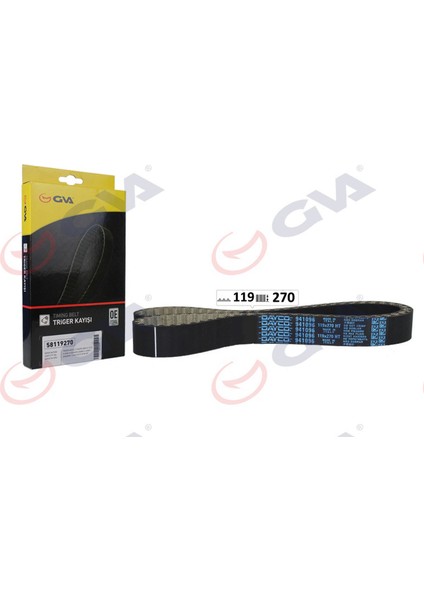 Triger Kayişi 119X270 Megane Iv- Clio Iv-Kangoo Iii-Dokker Logan Ii-Lodgy-Sandero 1.5 Dci 13 75/90 Hp Dpmah