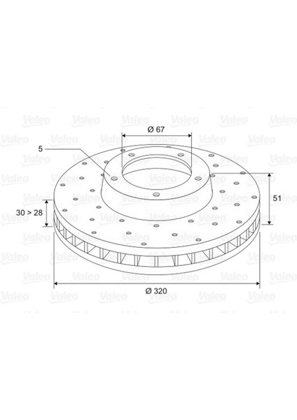 Fren Diski Ön Mercedes X156 W176 W246 C117 Dpmah