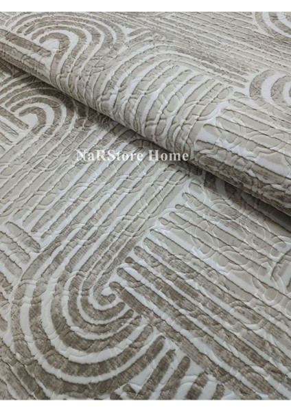 Elit Osso Krem Vizon Kabartmalı Kaymaz Taban Yıkanabilir Kesme Yolluk Halı modelleri