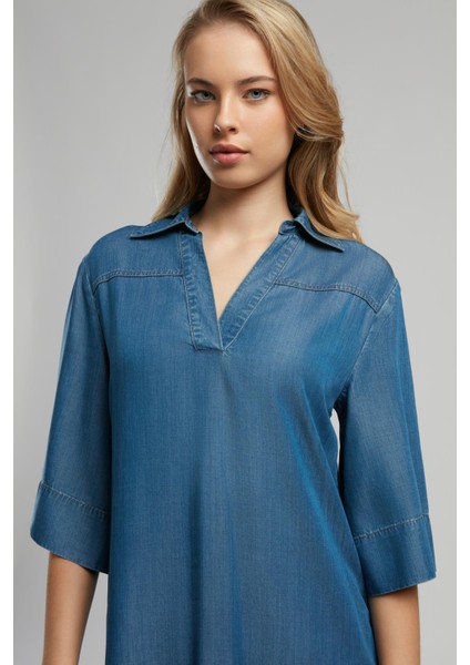 Malvern Kadın Jean Elbise Denim modelleri