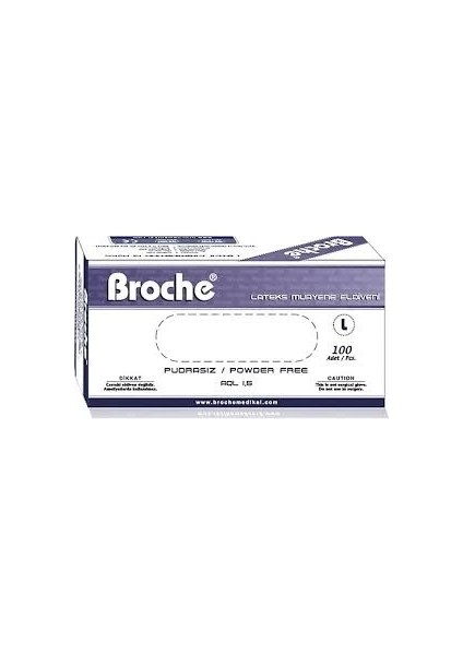 Broche Muayene Eldiveni Pudrasız Large