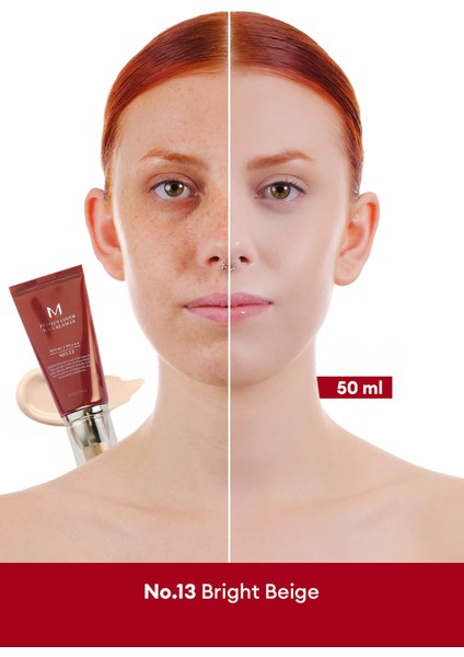 Mükemmel Kapatıcılık Sunan Çok Fonksiyonlu M Perfect Cover BB Cream Ex SPF42/PA+++ No.13 (50ml)