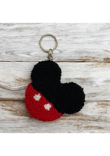 Hand Made Örgü Mickey Mouse Anahtarlık