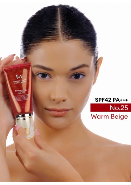 Mükemmel Kapatıcılık Sunan Çok Fonksiyonlu M Perfect Cover BB Cream Ex SPF42/PA+++ No.25 (50ml)