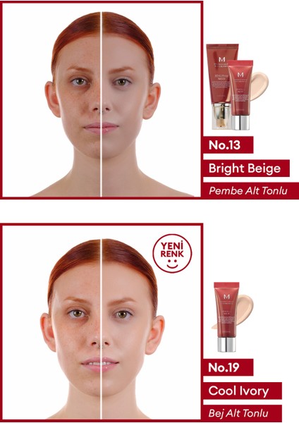 Mükemmel Kapatıcılık Sunan Çok Fonksiyonlu M Perfect Cover BB Cream Ex SPF42/PA+++ No.25 (50ml)