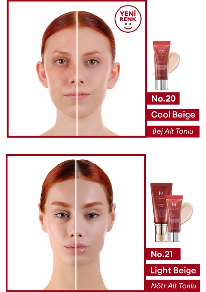 Mükemmel Kapatıcılık Sunan Çok Fonksiyonlu M Perfect Cover BB Cream Ex SPF42/PA+++ No.25 (50ml)