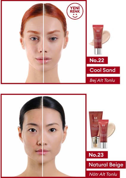 Mükemmel Kapatıcılık Sunan Çok Fonksiyonlu M Perfect Cover BB Cream Ex SPF42/PA+++ No.25 (50ml)