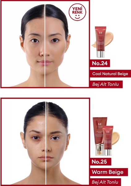 Mükemmel Kapatıcılık Sunan Çok Fonksiyonlu M Perfect Cover BB Cream Ex SPF42/PA+++ No.25 (50ml)