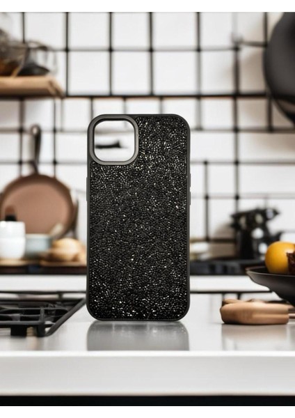 IPHONE 15 Taşlı Tasarım Kılıf
