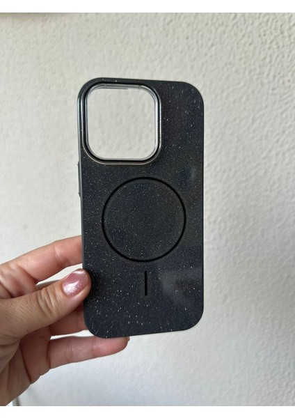 IPHONE 16 Pro Siyah Simli Kılıf