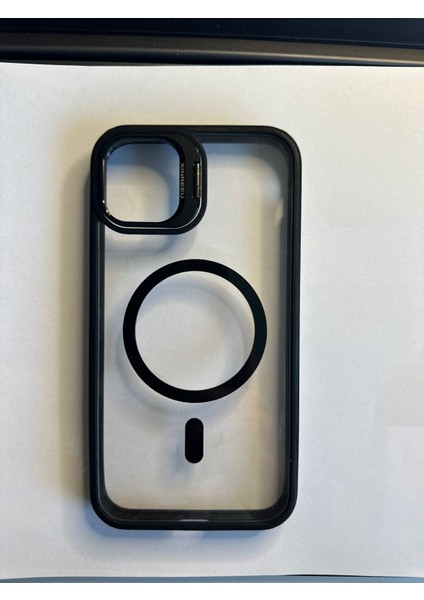 IPHONE Joy Siyah Stand ve Lensli Kılıf