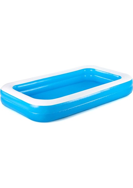54150 Aile Havuzu, Çocuklar Için Şişme Havuz, Şişirilebilir, Mavi, 305 x 183 x 46 cm