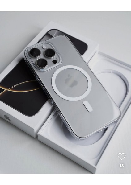 IPHONE 14 Şeffaf Magsafe Özellikli Kılıf