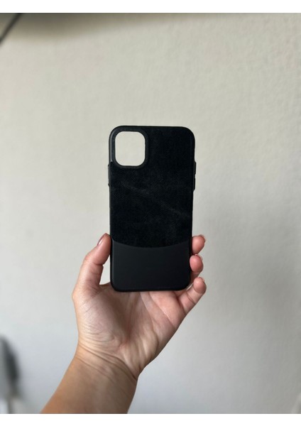 IPHONE 12/12 Pro Denim Siyah Kılıf