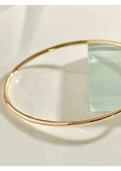 Altın Kaplama Çelik Ince Ajda Bilezik