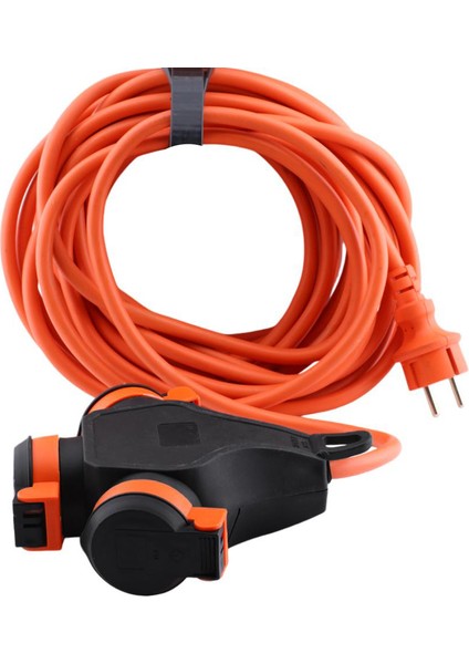 Monofaze Çoğaltıcı Seyyar Topraklı 3'lü Grup Priz Fiş 10 Metre Cca Kablo Uzatma Kablosu 3x1.5 mm