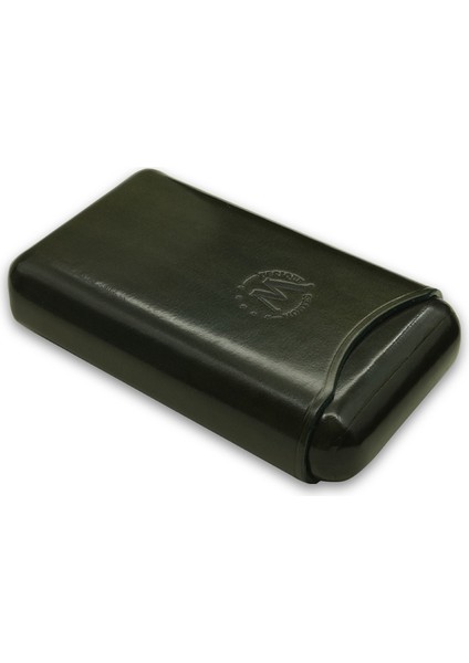 Gerçek Deri El Yapımı 65 Ring Jaen Üçlü Puro Kılıfı