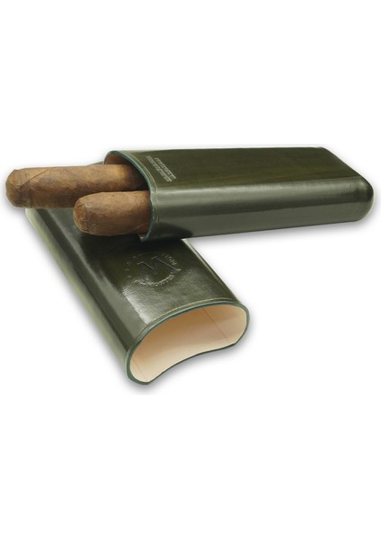 Gerçek Deri El Yapımı 65 Ring Jaen İkili Puro Kılıfı modelleri