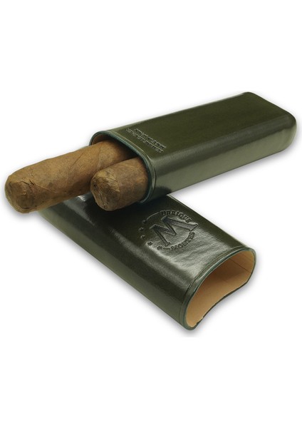 Gerçek Deri El Yapımı 52 Ring Jaen İkili Puro Kılıfı modelleri