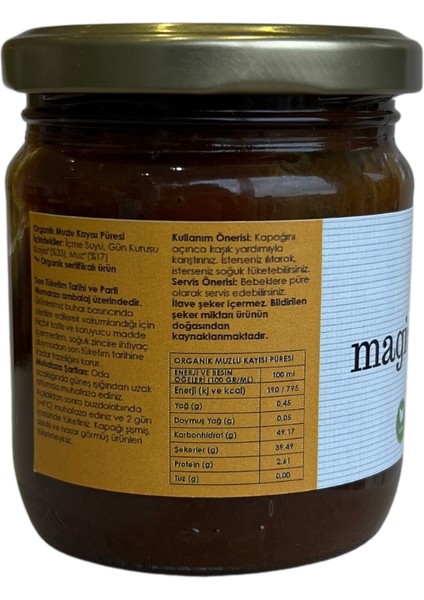 Muzlu Kayısı Püresi - Bebek Ek Gıda - Bebek Maması - Kavanoz Maması fiyatları