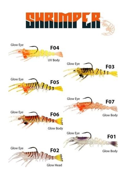 Shrimper 75MM 8.5gr Silikon Karides
