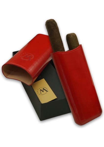 Gerçek Deri El Yapımı 65 Ring Paris İkili Puro Kılıfı fırsatları