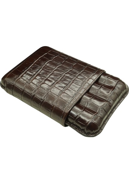Gerçek Deri El Yapımı 60 Ring Krokodil Tabaco Dörtlü Puro Kılıfı fiyatları
