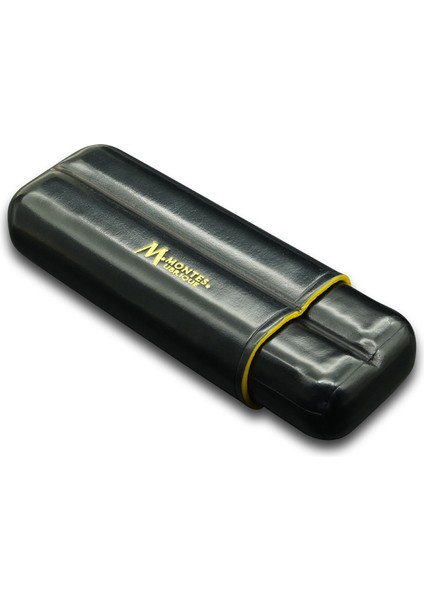 Gerçek Deri El Yapımı 52 Ring Dark İkili Puro Kılıfı