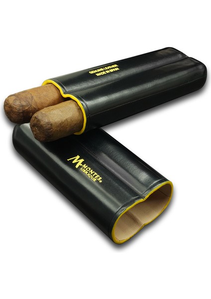 Gerçek Deri El Yapımı 52 Ring Dark İkili Puro Kılıfı fırsatları