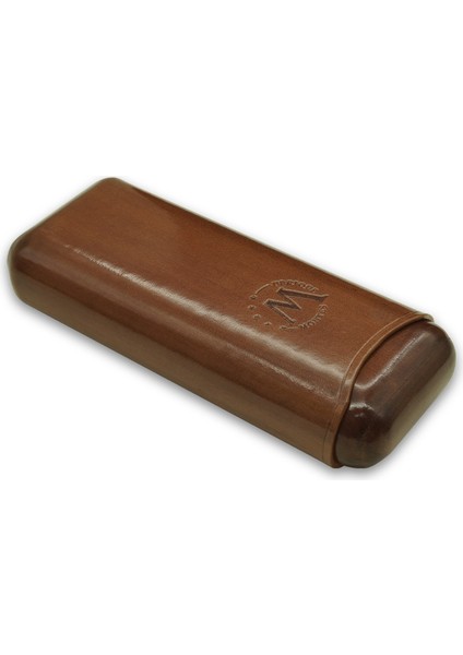 Gerçek Deri El Yapımı 65 Ring Roma İkili Puro Kılıfı