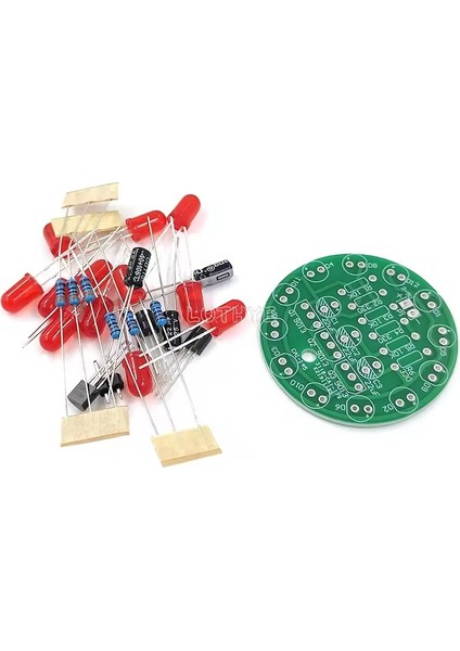 Dc 3-5V LED Yuvarlak Dönen Işık Hobi Devresi Dıy Lehimleme Kiti - Demonte(Montesiz) fırsatları