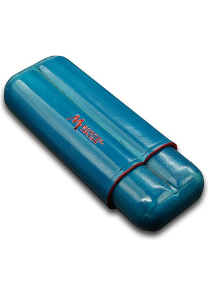 Gerçek Deri El Yapımı 52 Ring Ocean İkili Puro Kılıfı