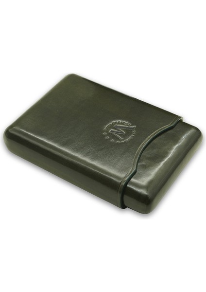 Gerçek Deri El Yapımı 55 Ring Jaen Dörtlü Puro Kılıfı
