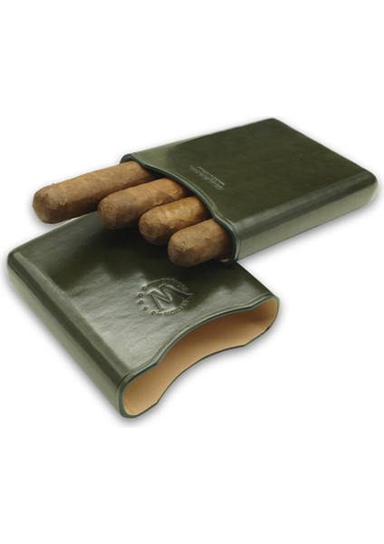 Gerçek Deri El Yapımı 55 Ring Jaen Dörtlü Puro Kılıfı modelleri